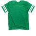 Luck O' The Irish Main Logo, a Vintage Green / White Football Jersey Tee (back-view)