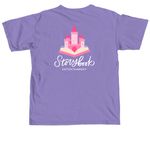 Storybook Entertainment Plain Logo, a Violet Comfort Colors Unisex Tee (back-view)