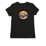 East Bay Pugs Logo, a Deep Black Allmade Eco Triblend Women?s Tee (back-view)
