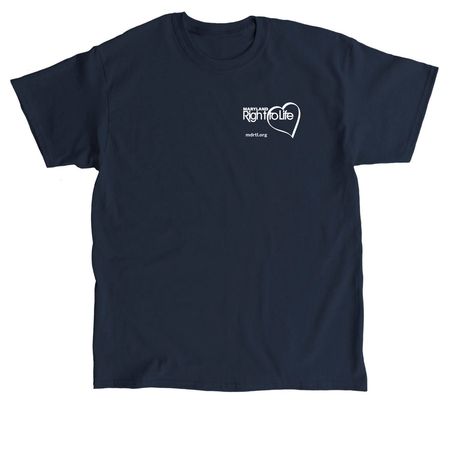 Choose Life - MD Right to Life Logo Merch, a Navy Classic Unisex Tee
