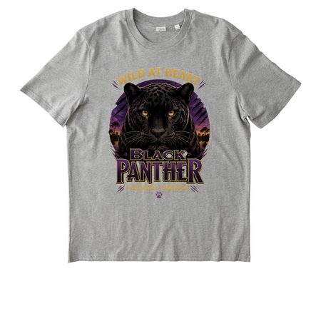 Black Panther T-Shirt, a Heather Grey Stanley/Stella Unisex Creator 2.0 Tee