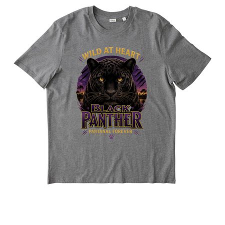 Black Panther T-Shirt, a Mid Heather Grey Stanley/Stella Unisex Creator 2.0 Tee