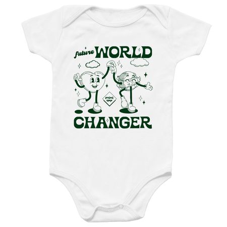 World Changer - Onsie, a White Infant Onesie