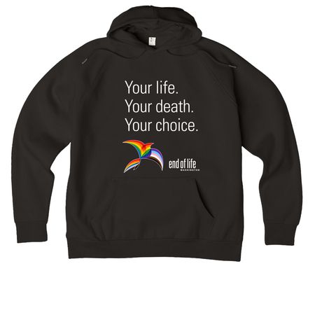 EOLWA - Pride Edition!, a Deep Black Allmade Organic CVC Pullover Hoodie