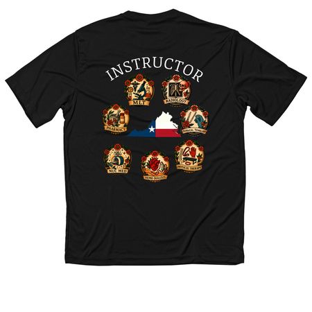 NMTSC DET Portsmouth Instructors athletic v2 Feb26, a Black Classic Performance Tee (back-view)