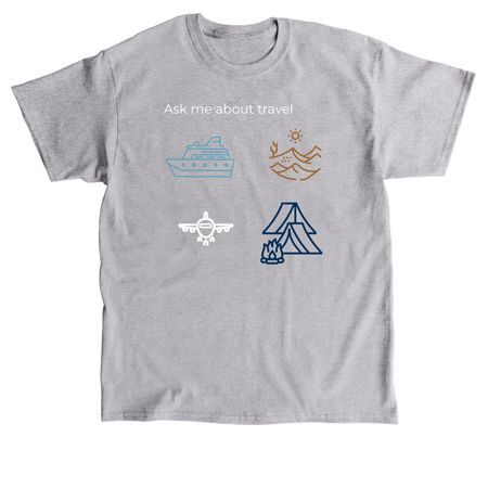 Unlearn and Eat travel&nbsp;, a Sport Grey Classic Unisex Tee