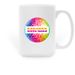 KWD Disco Ball Mug, a White Large Coffee Mug