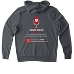 The People of Animal Health Podcast Apparel, a Terrain Grey Allmade Organic French Terry Pullover Hoodie (back-view)