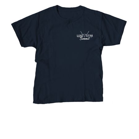 Lone Star Summit 2026: Rodeo Shirt, a Navy Youth Unisex Tee