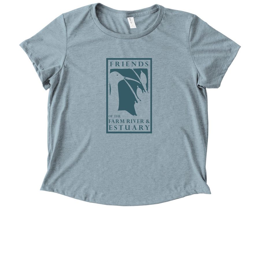 Women's Tidal Tee, a I Like You Blue Allmade Eco Triblend Women?s Scoop Neck Tee