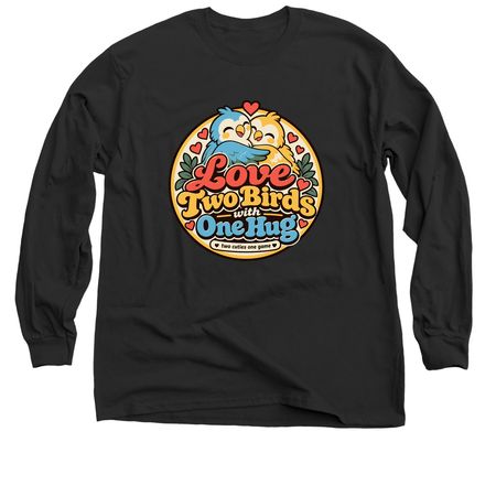Love Two Birds | Two Cuties One Game, a Black Classic Long Sleeve Tee