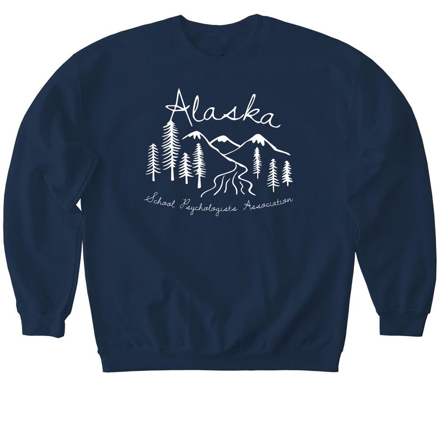 ASPA Wild Design, a Navy Softstyle Crewneck Sweatshirt