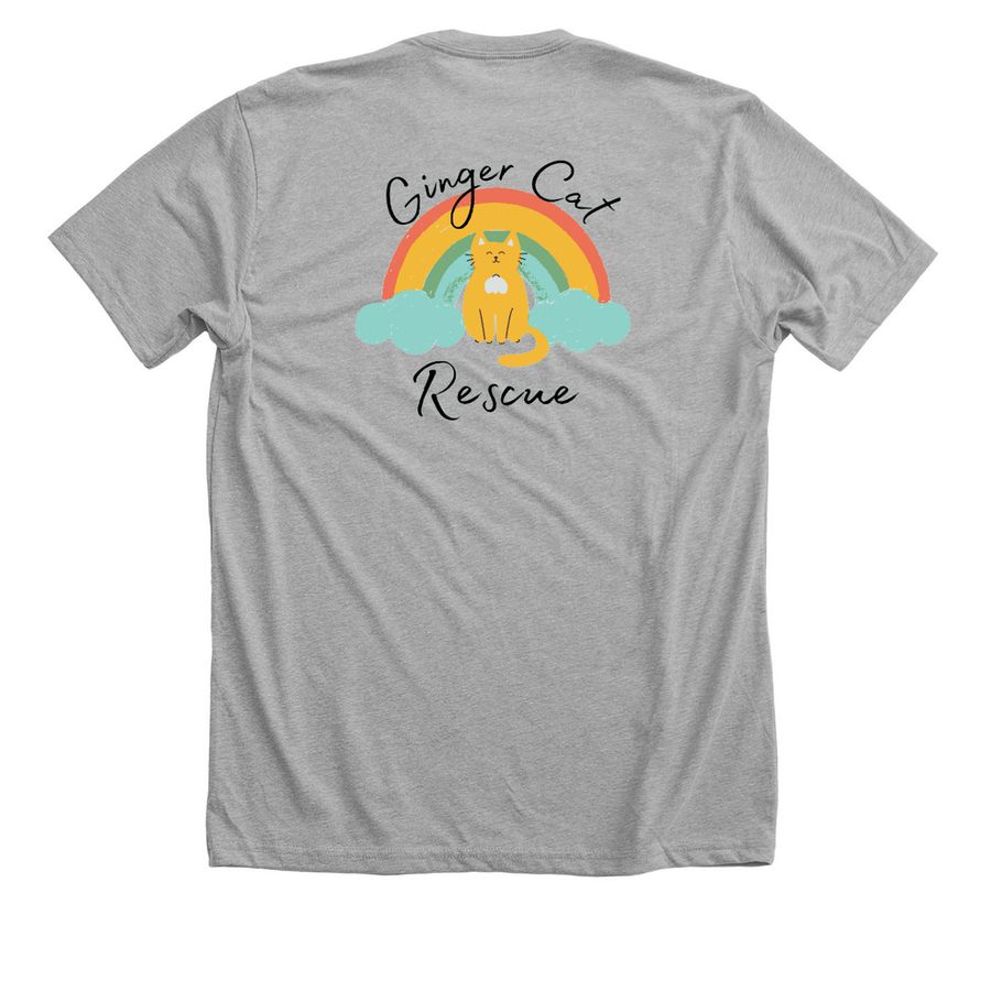 Dr. Figgy, a Athletic Heather Premium Unisex Tee (back-view)