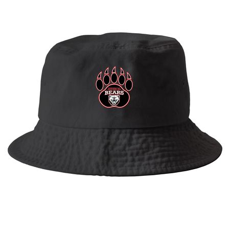 Bears Hats, a Black Printed Bucket Hat