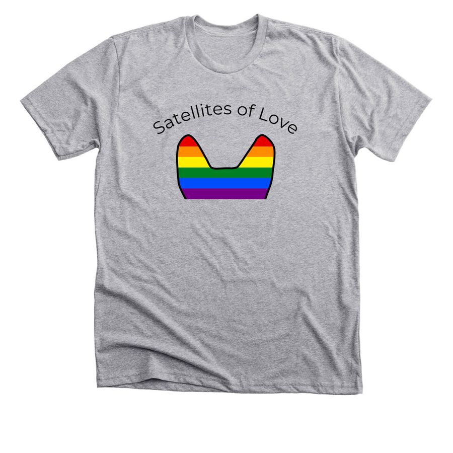 Satellites of Love - Pride Month, a Athletic Heather Premium Unisex Tee