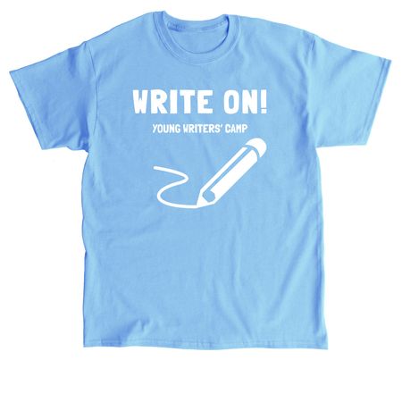 Write On! Young Writers' Camp T-Shirts, a Carolina Blue Classic Unisex Tee