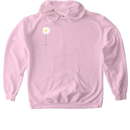 All We Need Is Dafna Hoodie, a Light Pink Gildan Softstyle Pullover Hoodie (back-view)