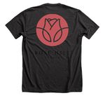 I Choose Love, a Dark Grey Heather Premium Unisex Tee (back-view)