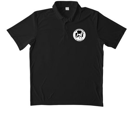 Unisex Polo Shirt Original ITCC Logo, a Black Unisex Performance Polo