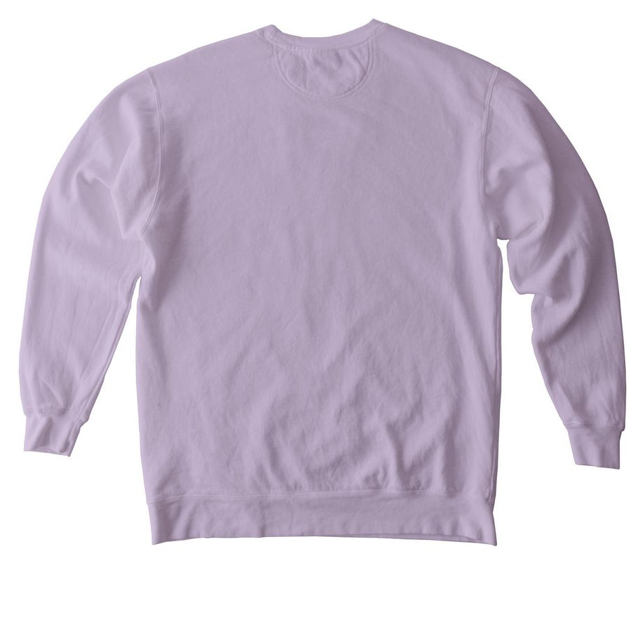 Thank You for Being a Fren, a Orchid Comfort Colors Crewneck Sweatshirt (back-view)