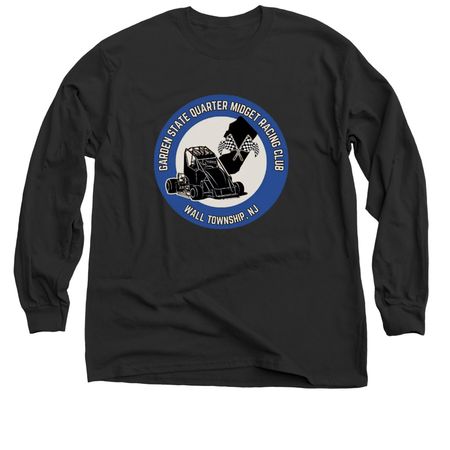 Blue Logo, a Black Classic Long Sleeve Tee