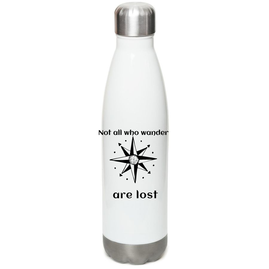 Wanderers Bottle&nbsp;, a White Stainless Steel Water Bottle