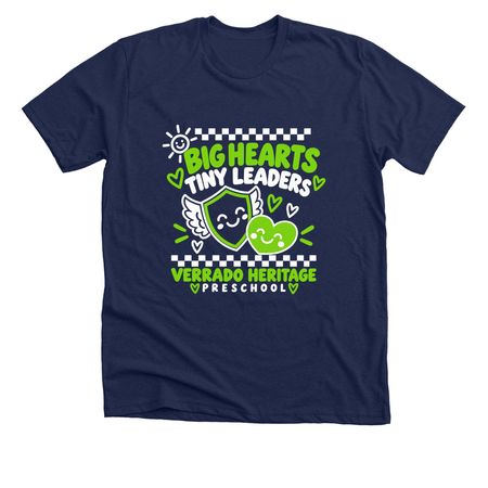 Preschool Tee, a Solid Navy Blend Premium Unisex Tee