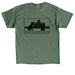 SRC apparel sale, a Military Green Classic Unisex Tee (back-view)