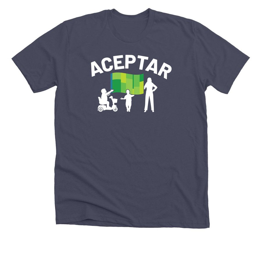 Playera (T-shirt) DAM 2026 - espa?ol, a Heather Midnight Navy Premium Unisex Tee
