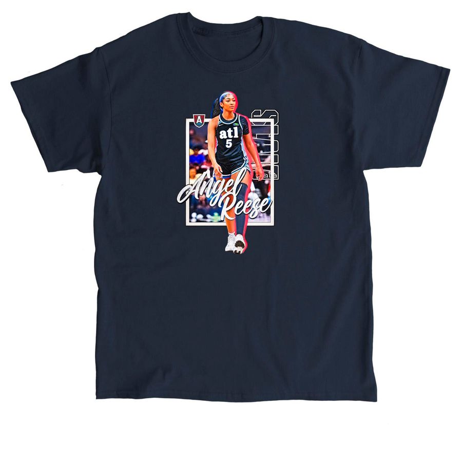 Angel Reese Atlanta Dream Wnba Basketball Sla, a Navy Classic Unisex Tee