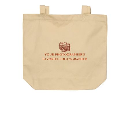 Your Photographers Favorite Photographer BAG, a Oyster Organic Cotton Tote Bag