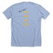 Jane's Brain Train, a Heather Baby Blue Premium Unisex Tee (back-view)