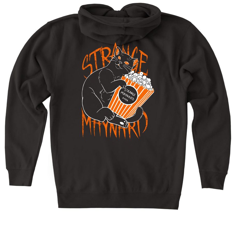 Strange Maynard 2026 Hoodie, a Black Heavyweight Zip Up Hoodie