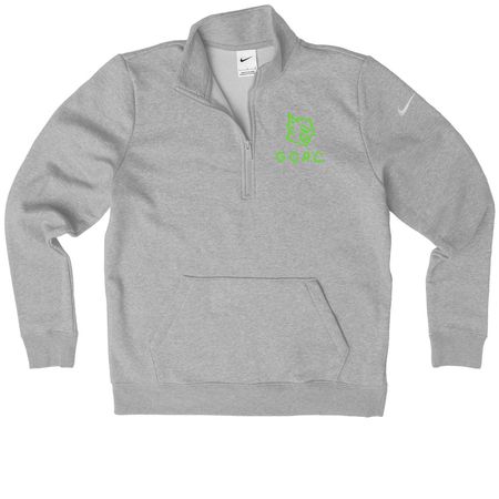 Nike GGRC Warm-up&nbsp;, a Dark Grey Heather Nike Women's Club Half Zip Pullover