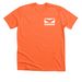 NATURALIST Classic Pocket Logo GrayWhale Back, a Heather Orange Premium Unisex Tee