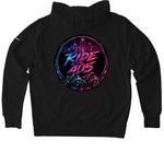 Ride in the 405 Official Nike Merch&nbsp;, a Black Nike Club Fleece Pullover Hoodie (back-view)