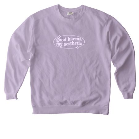 good karma collection, a Orchid Comfort Colors Crewneck Sweatshirt