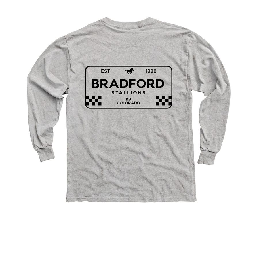 Racing Inspired Logo 1990, a Sport Grey Youth Long Sleeve Tee