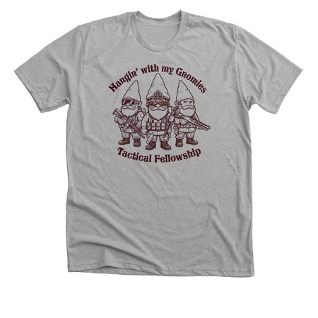 Hangin' with my Gnomies, a Athletic Heather Premium Unisex Tee
