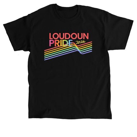 Loudoun Pride 2026, a Black Classic Unisex Tee