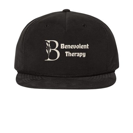 Benevolent Baseball Cap, a Black Printed Umpqua Snapback Cap