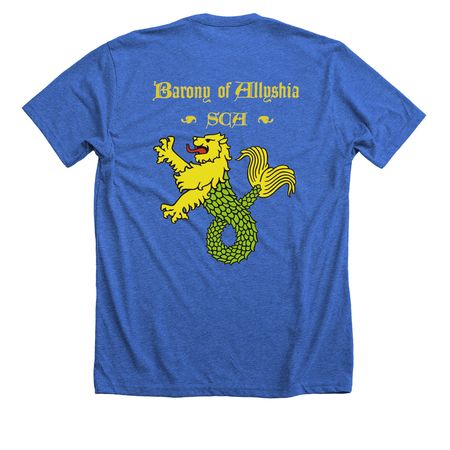 Barony of Allyshia Regalia Fundraiser&nbsp;, a Heather True Royal Premium Unisex Tee
