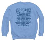 NA South Regional Play offs Crewneck, a Carolina Blue Crewneck Sweatshirt (back-view)