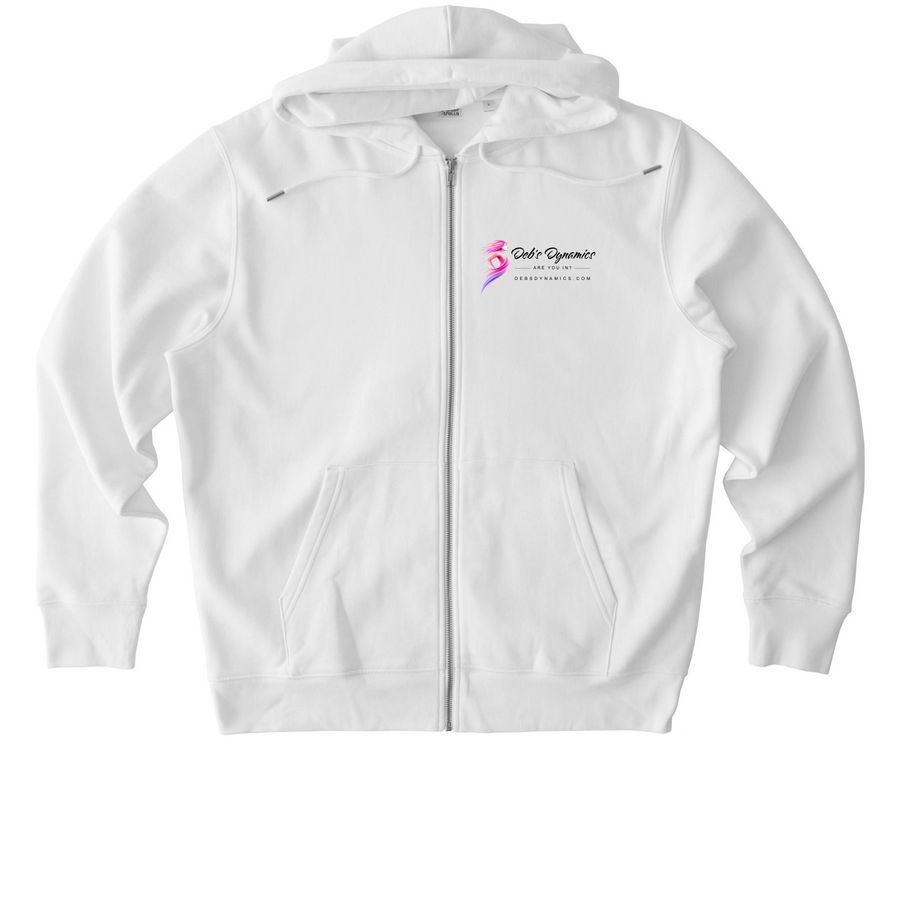 Deb's Dynamics, a White Stanley/Stella Unisex Cultivator 2.0 Zip Up Pullover Hoodie