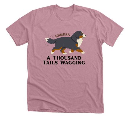 A Thousand Tails Wagging - Apparel, a Heather Orchid Premium Unisex Tee