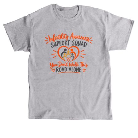 You Don't Walk This Road Alone, a Sport Grey Classic Unisex Tee