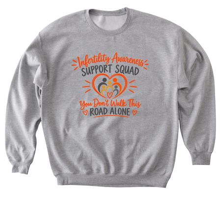 You Don't Walk This Road Alone, a Sport Grey Softstyle Crewneck Sweatshirt