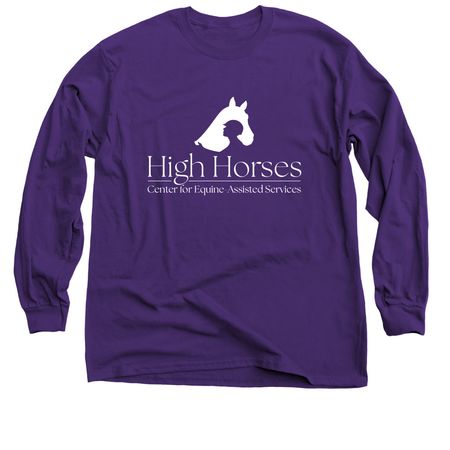 Spring Shirts for High Horses!, a Purple Classic Long Sleeve Tee