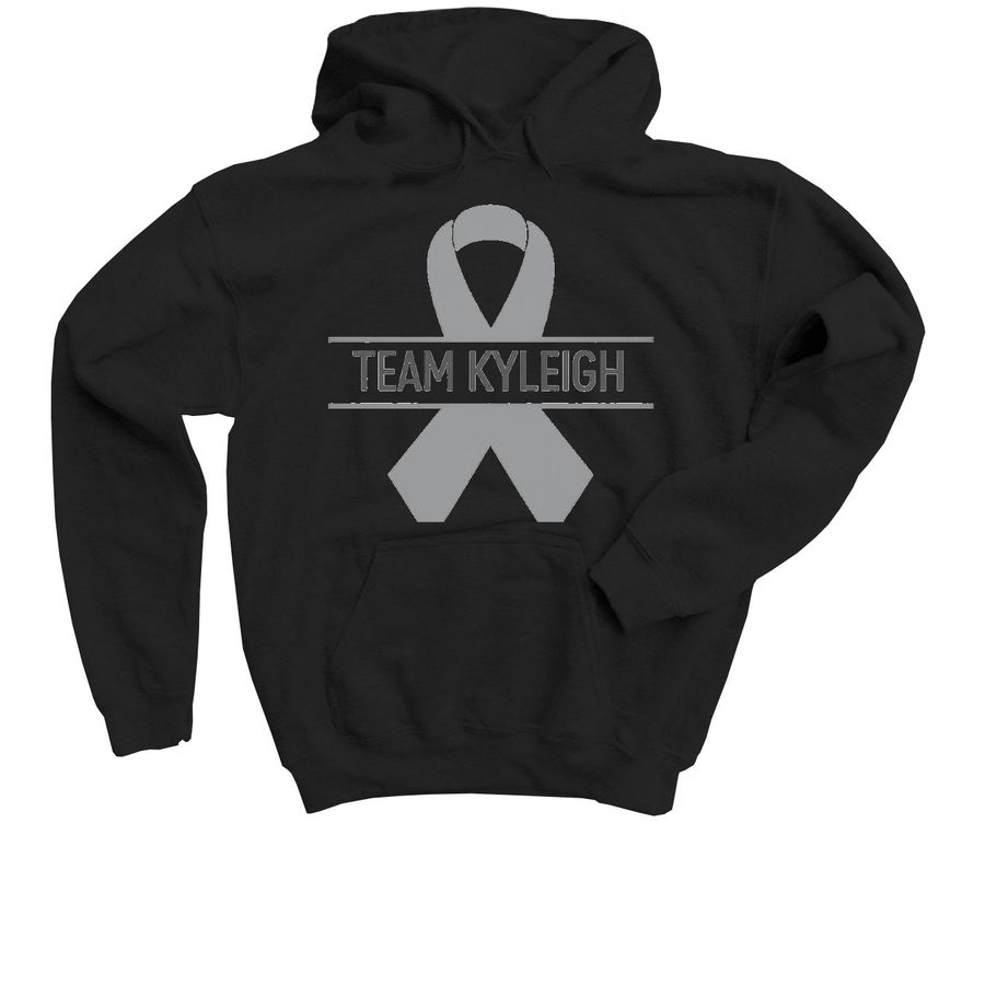 Team Kyleigh ?, a Black Youth Pullover Hoodie