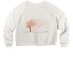 Transform-Evolve-Unfold, a Vintage White Women's Premium Cropped Raglan Sweatshirt (back-view)